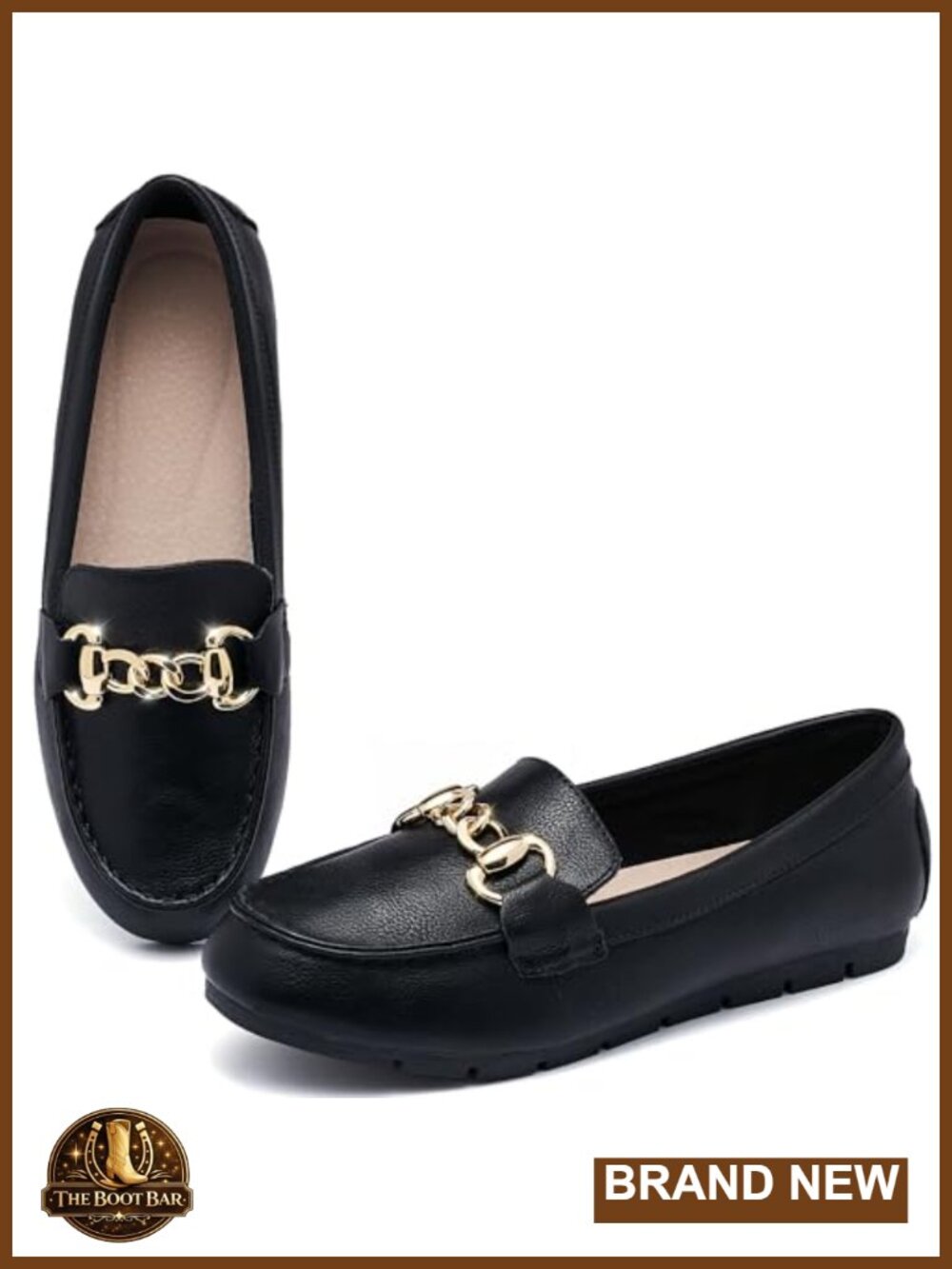 Comfortable Slip On Loafers with Memory Foam Insole & TPR Sole for Walking